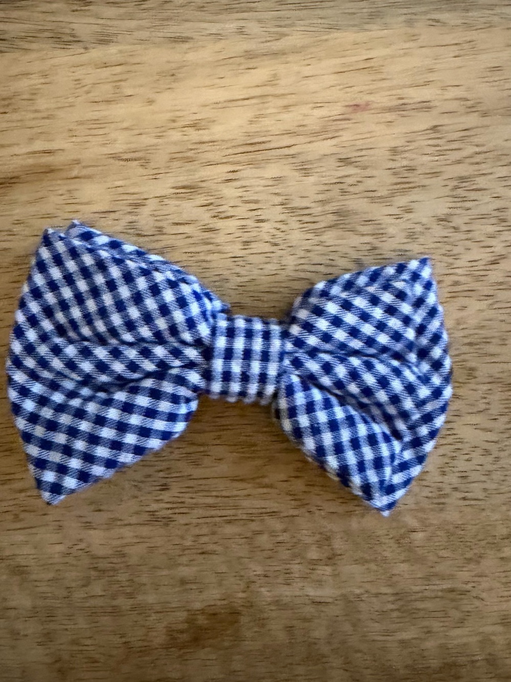 Blue Gingham Kids Hair Bow / boys Bowtie - Classic Plaid Accessory